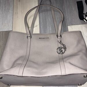 Michael Kors Light Gray Tote Bag